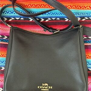 Authentic Coach Black Leather bag